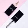 Silicone Luggage Tag with Durable Strap Black Cat
