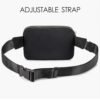 Waist Bag Hip Pack For Travel Hiking Running Outdoor Sports Large Black