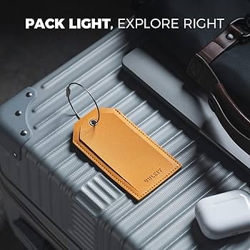 Luggage Tags 2 Pack Baggage Tags for Suitcase Backpacks Briefcase