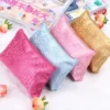 Portable Women Cosmetic Bag Cute Beauty Zipper Travel Letter Makeup Bags Pouch Toiletry Organizer Holder