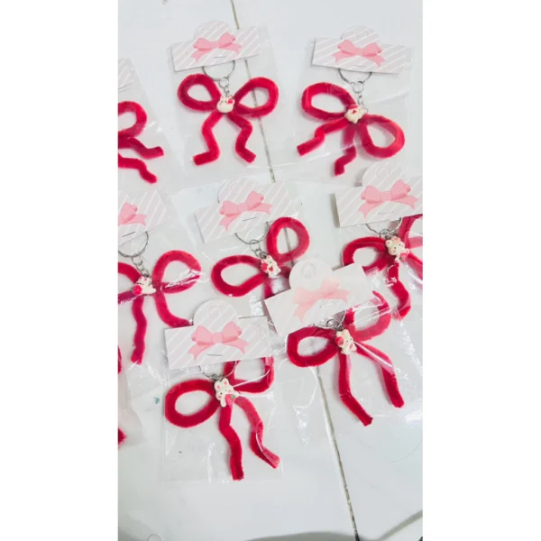 RIBBON BOW KEYCHAIN 1 PCS