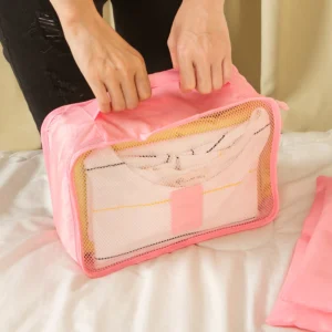 6 In 1 Travel Organizer Sets Clothes Storage Bags Luggage Pouches Organizer Bag Beg Sandang